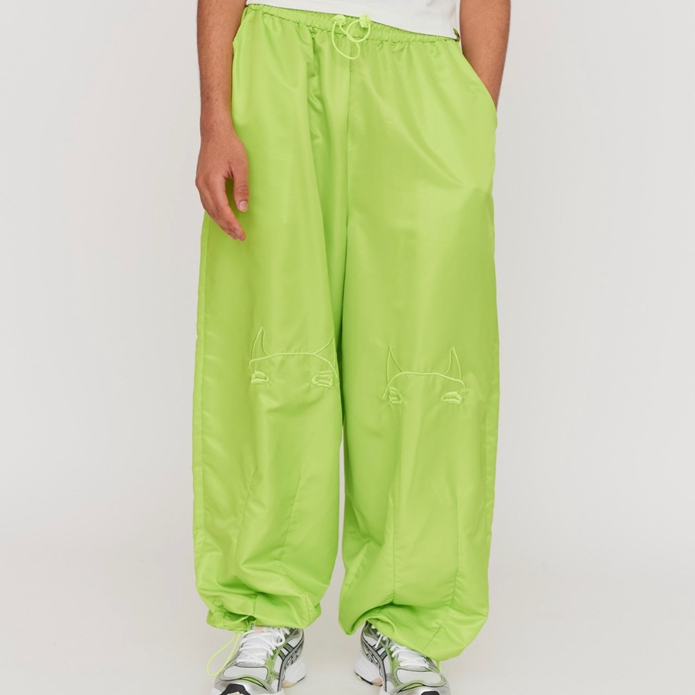 Lazy Oaf LO x Daddy Bears Green Parachute Pants XXXL 3X 3XL NWT (SALES ON HOLD)